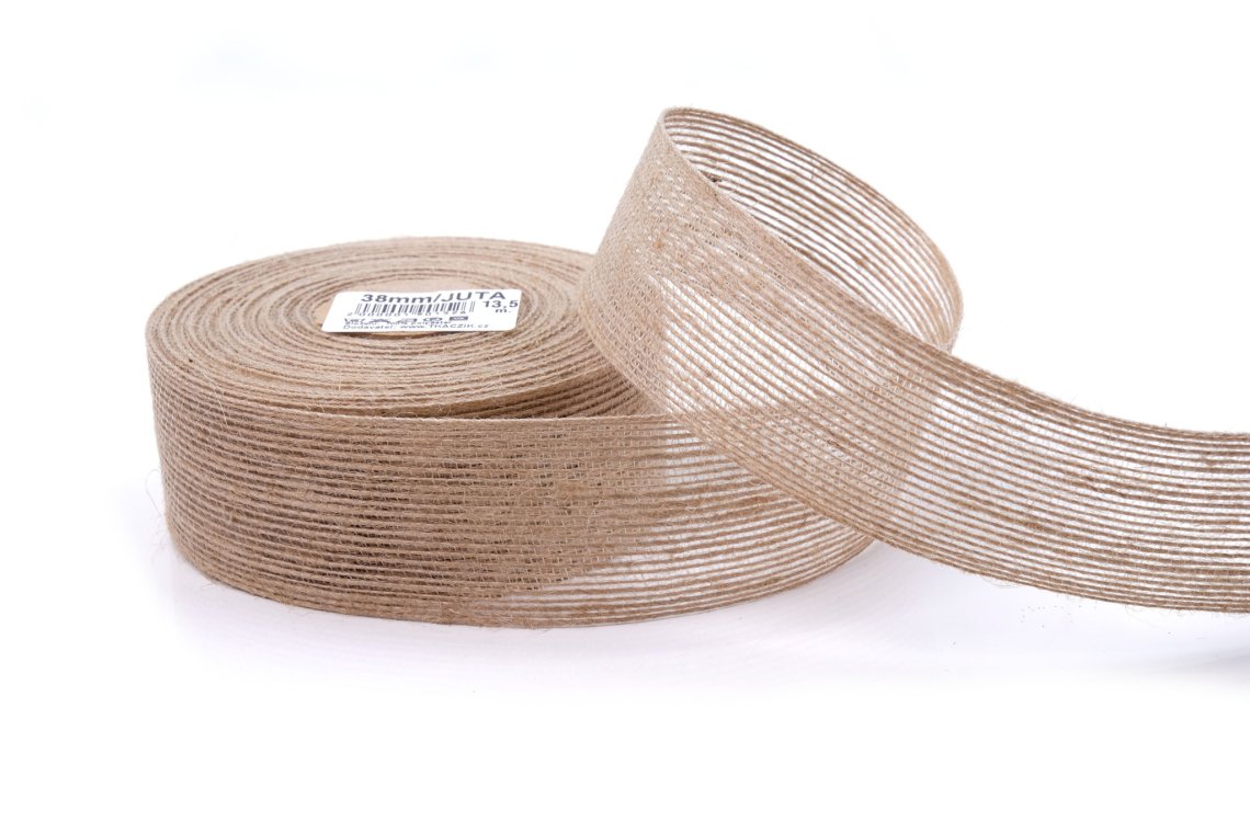 Stuha jutová šíře 38 mm
