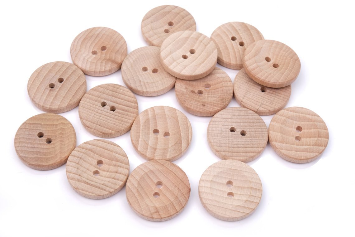 Knoflík dřevěný 1465 vel.40 - 25,4mm