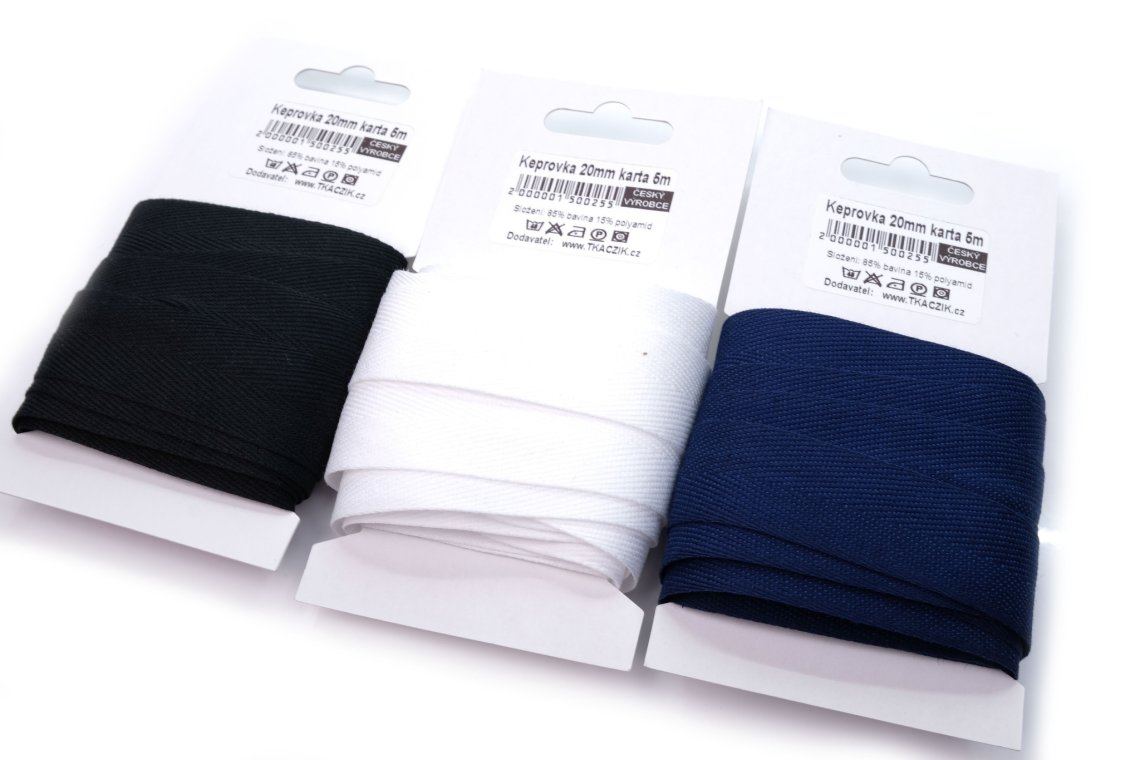 Keprovka šíře 20mm karta 5m