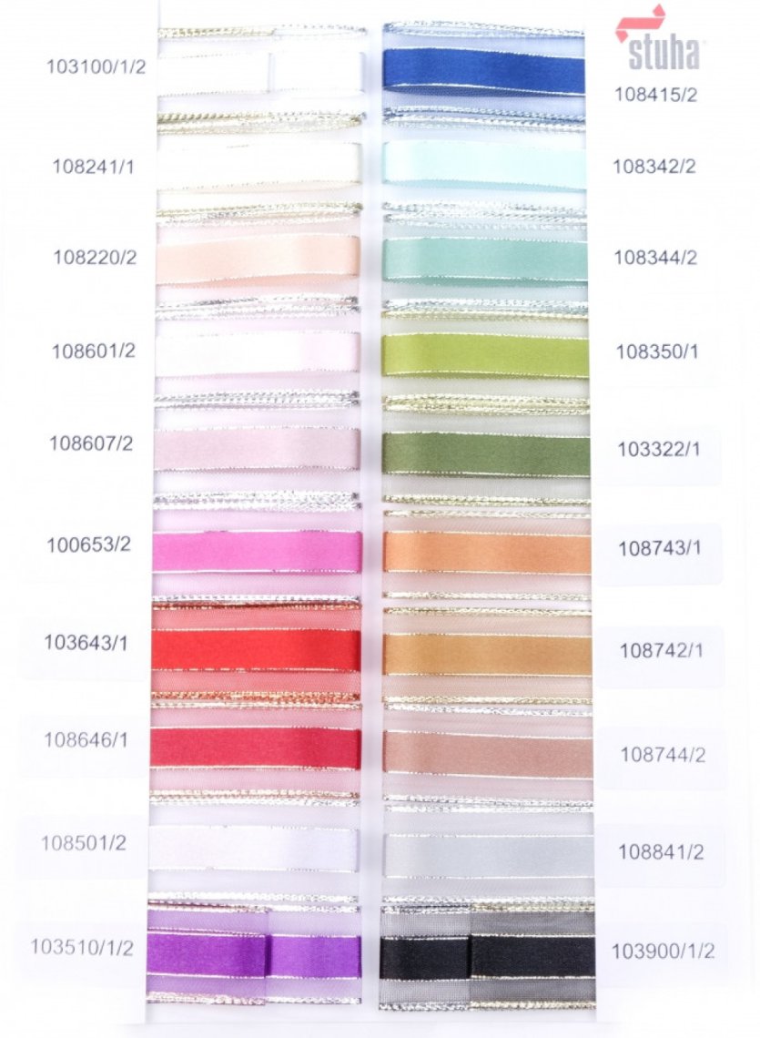 Stuha 418 dekorační s drátkem šíře 25mm