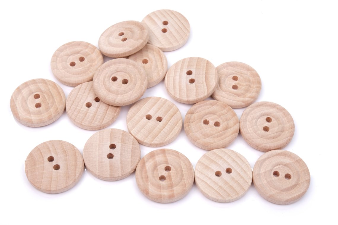 Knoflík dřevěný 1353 vel.40 - 25,4mm