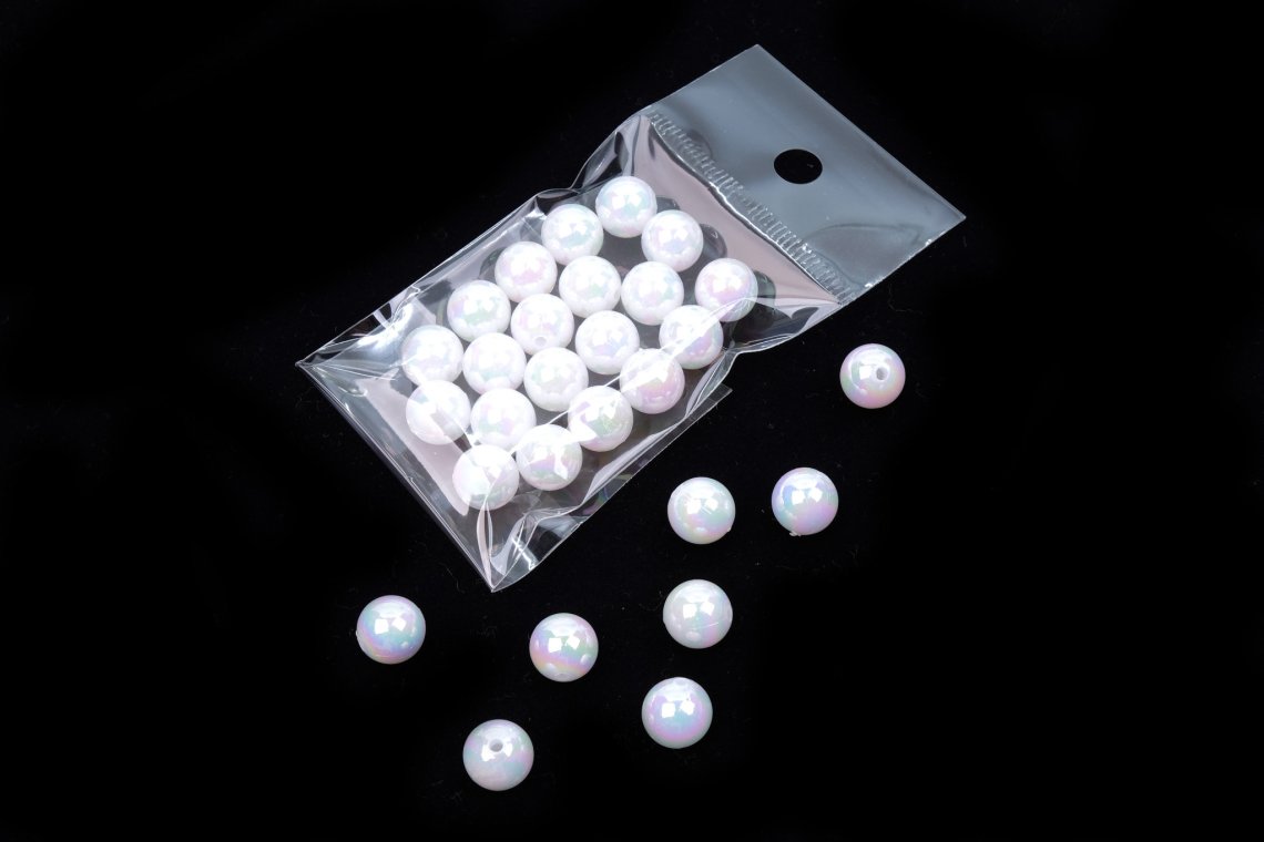 Korálky ozdobné 792 vel. 10mm balení 10g