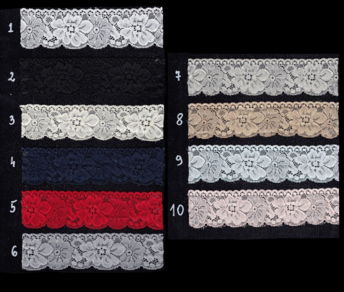 Krajka elastická 1124 šíře 40mm