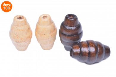Korálky dřevěné 49 vel.20mm balení 5g
