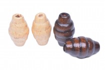 Korálky dřevěné 49 vel.20mm balení 5g