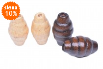 Korálky dřevěné 49 vel.20mm balení 5g