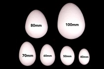 Polystyrenové vejce výška 60mm
