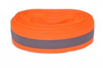 Reflexní páska šíře 30mm oranžová
