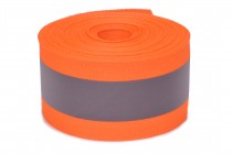 Reflexní páska šíře 40mm oranžová