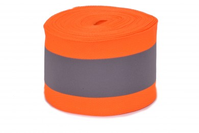 Reflexní páska šíře 50mm oranžová
