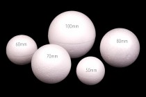 Polystyrenové koule průměr 50mm