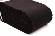 Pruženka s volánkem tkaná šíře 10cm černá