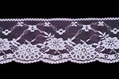 Krajka silonová 0605 šíře 8cm bílá