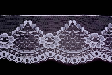 Krajka silonová 0109 šíře 14cm bílá
