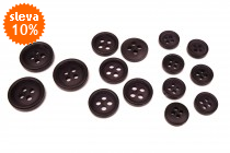 Knoflík oděvní 1118 vel.44 - 27,9mm černý