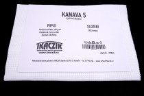 Vyšívací tkanina KANAVA 5 rozměr 50x70cm bílá