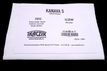 Vyšívací tkanina KANAVA 5 rozměr 50x70cm bílá