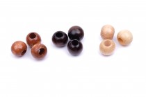 Korálky dřevěné lakované vel. 13mm