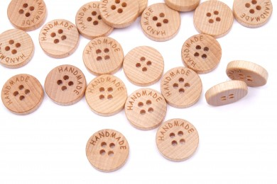 Knoflík dřevěný handmade 2736 vel.36 - 22,9mm