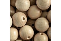 Korálky dřevěné přírodní 175 vel.20mm
