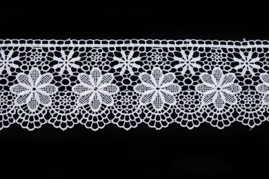 Krajka paličkovaná 70845 šíře 8,5cm bílá