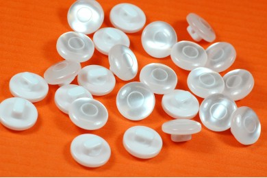Knoflík perleťový 6391 vel.20 - 12,7mm bílý