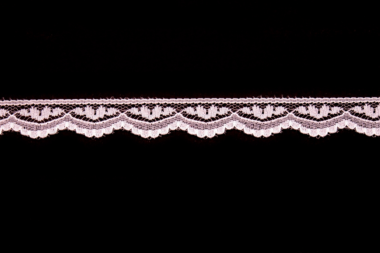 Krajka silonová 0566 šíře 1,4cm bílá