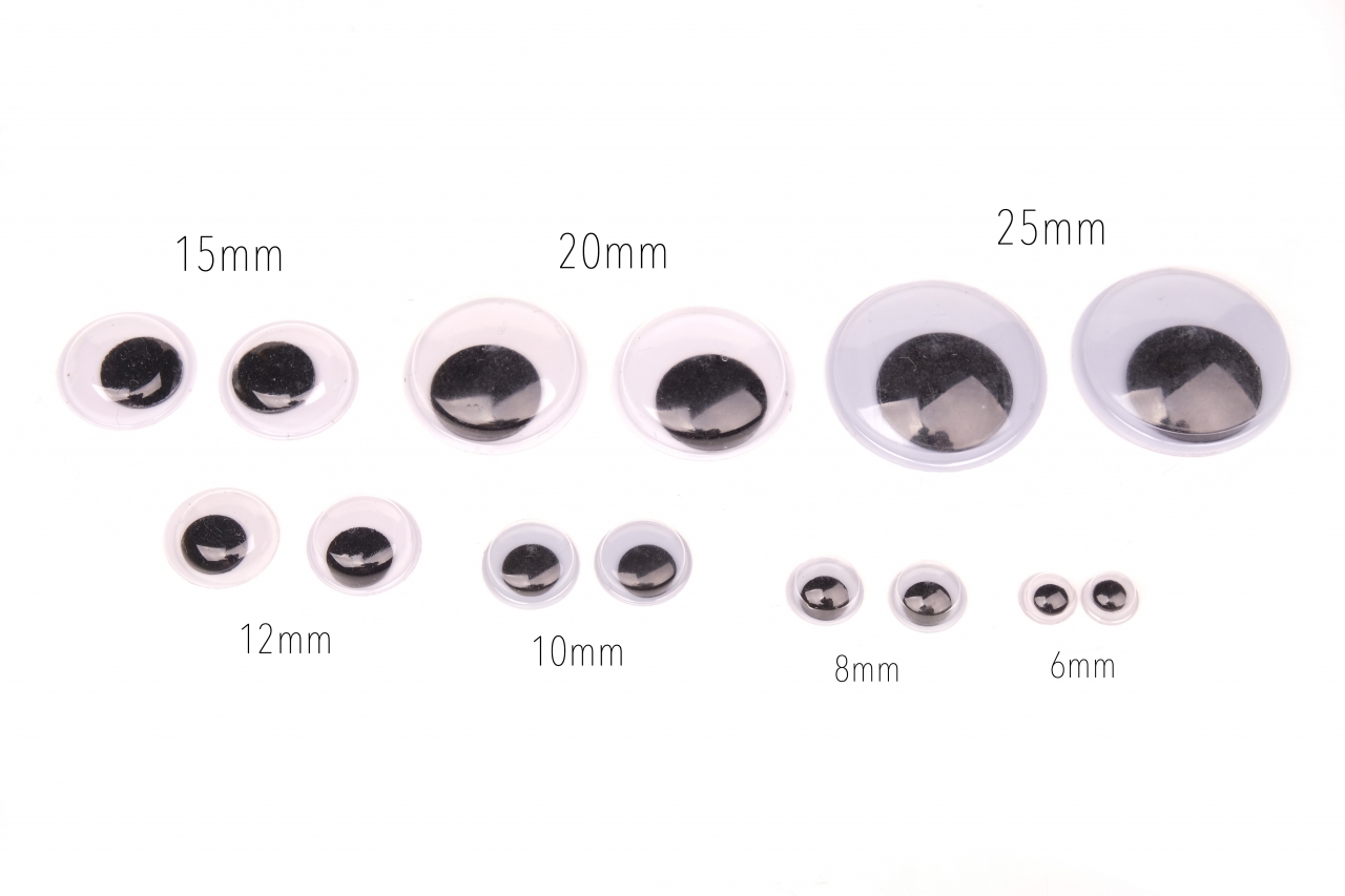 Oči pohyblivé vel. 6mm