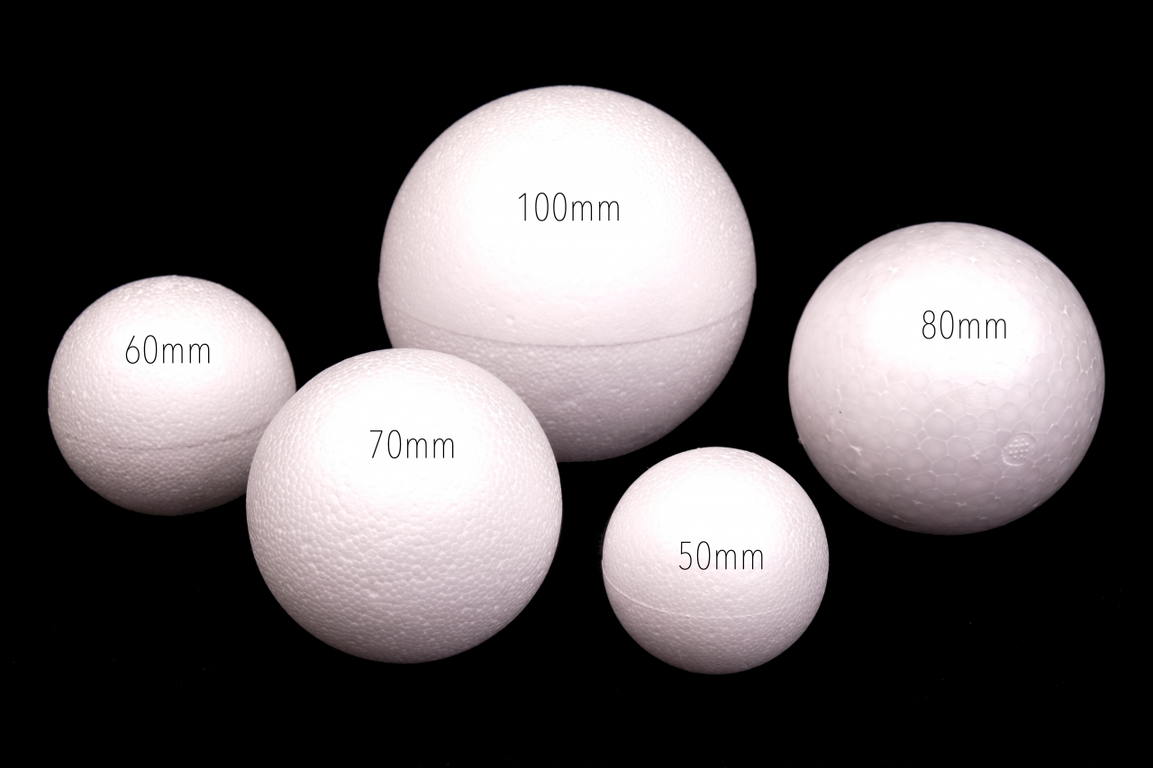 Polystyrenové koule průměr 70mm