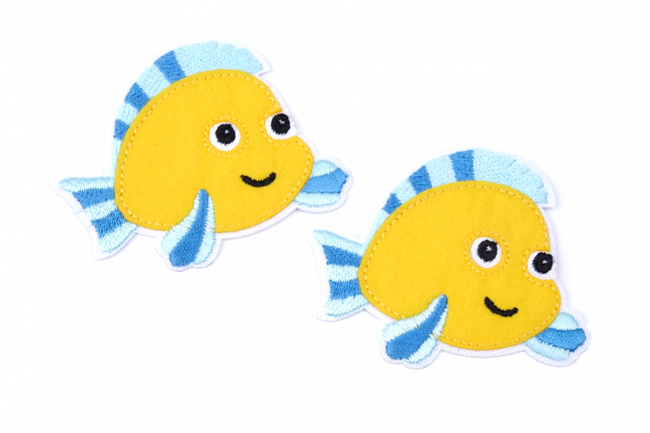 Aplikace nažehlovací 6003 žlutá ryba vel.8,5x5,5cm